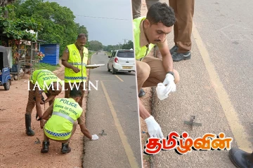 கிளிநொச்சியில் பொலிஸாரை தாக்கிய குற்றச்சாட்டில் மூன்று சந்தேக நபர்கள் கைது