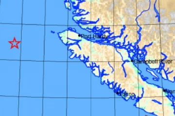 பிரிட்டிஷ் கொலம்பியாவில் நிலநடுக்கம்