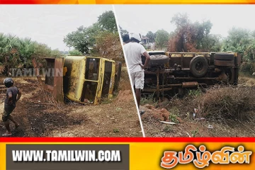 முல்லைத்தீவு - ஒட்டுசுட்டான் வீதியில் விபத்துக்குள்ளான டிப்பர் வாகனம்