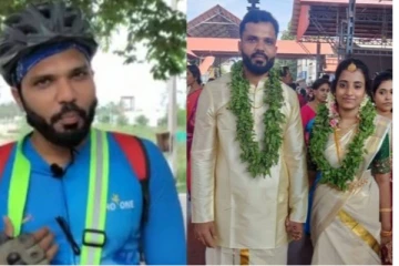திருமணத்திற்காக சைக்கிளில் பயணம்! வைரலான இளைஞரின் பின்னணி