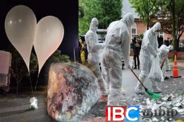 தென்கொரிய ஜனாதிபதி மாளிகையில் விழுந்த வடகொரிய குப்பை பலூனால் பரபரப்பு