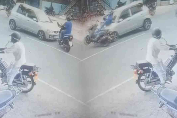 யாழில் காருடன் மோட்டார் சைக்கிள் மோதி விபத்து | Motorcycle Collides With Car In Jaffna