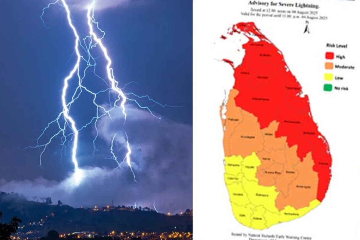 இலங்கையின் பல பகுதிகளுக்கு சிவப்பு வானிலை எச்சரிக்கை: மக்கள் அவதானமாக இருக்க அறிவுறுத்தல் | Heavy Thunder And Lighting Warning In Srilanka