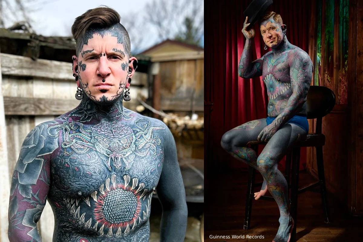 Canadian remy holds unique tattoo world record