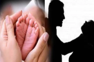 மனைவி மறுத்ததால் பச்சிளம் குழந்தையை காட்டுக்குள் விட்ட தந்தை