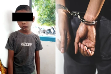 தனது 08 வயது மகனுக்கு வாயில் சூடு வைத்த தந்தை கைது