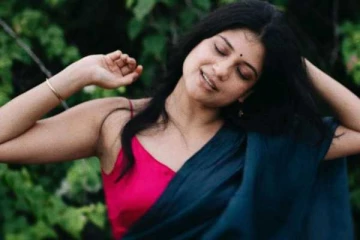 சேலையில் மயக்கும் அருவி பட நடிகை அதிதி பாலன்!! இதோ புகைப்படங்கள்..