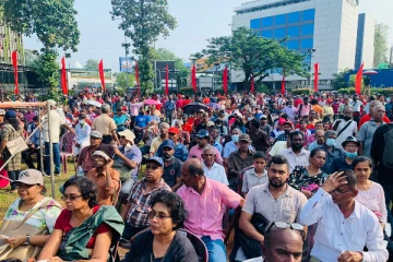 கொழும்பில் மாபெரும் கூட்டம்! மீண்டுமொரு மக்கள் எழுச்சிக்கு ஒத்துழைக்குமாறு கோரிக்கை (Video)