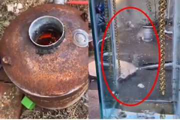 மிரள வைக்கும் அதிசயம்.... உருக்கிய தங்கத்தை தண்ணீரில் ஊற்றி பாருங்க! மீண்டும் பார்க்க தூண்டும் காட்சி