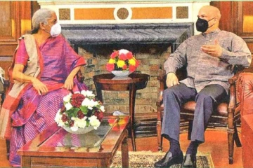 இந்தியாவின் மத்திய நிதி அமைச்சரை சந்தித்த மிலிந்த மொரகொட (video)
