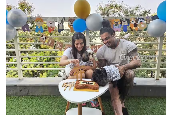 வருங்கால கணவருடன் இணைந்து குழந்தைகளின் பிறந்தநாளை கொண்டாடிய வரலட்சுமி- அவரே வெளியிட்ட வீடியோ | Actress Varalaxmi Celebration With Her Fiance