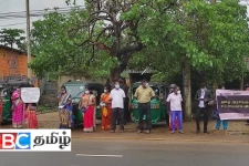 அரசியல் கைதிகளின் விடுதலையை வலியுறுத்தி மாங்குளத்தில் கவனயீர்ப்பு போராட்டம்