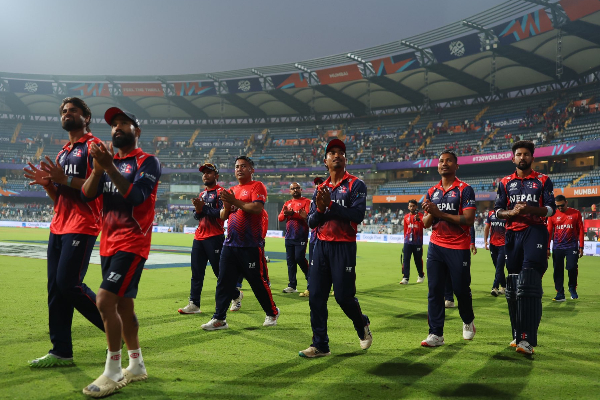 இந்திய - வான்கடே மைதானத்தை கைப்பற்றிய நேபாள ரசிகர்கள் | T20 Wc Nepali Fans Take Over Wankhede Stadium