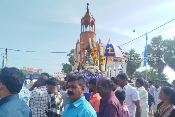 வெகுசிறப்பாக நடந்த கட்டைக்காடு கப்பலேந்தி மாதா ஆலய திருவிழா | Kattaikadu Kappalendhi Madha Temple Festival