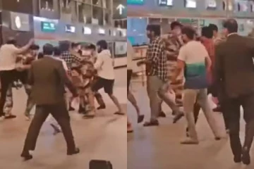 விமான நிலையத்தில் நடிகர் விஜய் சேதுபதியை காலால் உதைத்த நபர்!