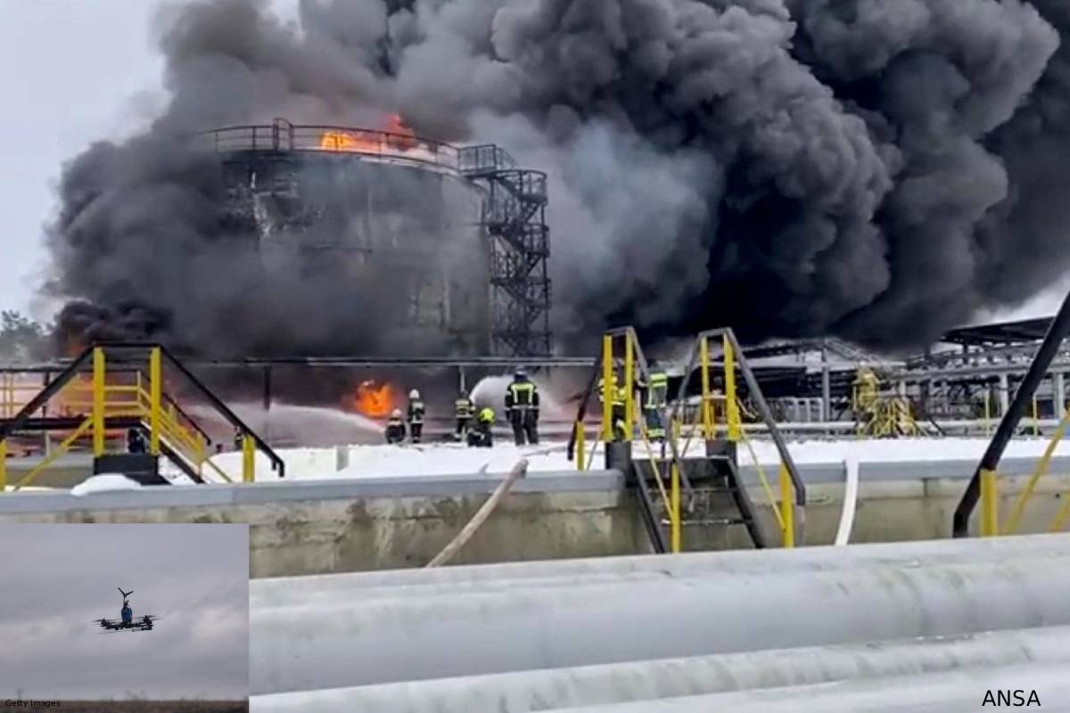 russia forced oil production reduce of drone strikes