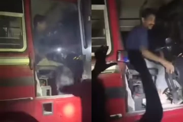 தமிழர் பகுதியில் மது போதையில் அரச பேருந்தை செலுத்திய சாரதி ; நள்ளிரவில் பாடம் புகட்டிய மக்கள்