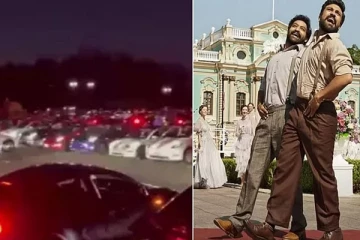 “நாட்டு நாட்டு” பாடலுக்கு நடனமாடும் கார்கள் : வைரலாகும் வீடியோ