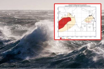வளிமண்டலவியல் திணைக்களம் விடுத்துள்ள சிவப்பு எச்சரிக்கை
