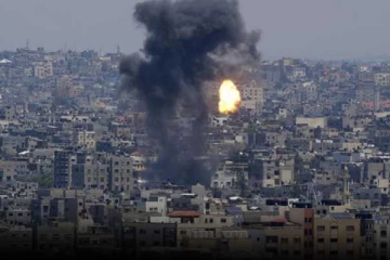 පලස්තීන් ගාසා තීරයට ඊශ්‍රායලයෙන් ගුවන් ප්‍රහාර රැසක්