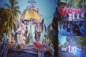 வவுனியாவை வந்தடைந்த மடு மாதாவின் திருச்சொரூப திருப்பயணம்