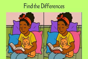 புத்தகம் வாசிக்கும் பெண் - இதில் இருக்கும் மூன்று வித்தியாசங்கள் என்ன?