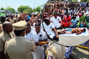 இலங்கைச் சிறையில் தமிழக கடற்றொழிலாளர்கள்! தனுஷ்கோடி தேசிய நெடுஞ்சாலையை முடக்கிய உறவுகள்