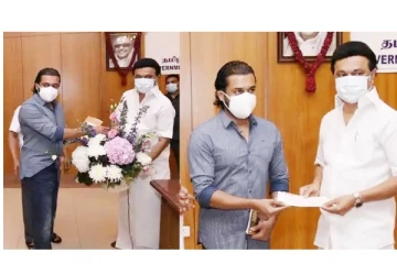 தமிழக முதலமைச்சர் மு.க.ஸ்டாலினுடன் கைகோர்த்து களமிறங்கிய நடிகர் சூர்யா