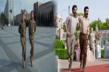 ஆர்ஆர்ஆர் பாடலுக்கு செம ஆட்டம்போட்ட உக்ரைன் வீரர்கள்!(Video)