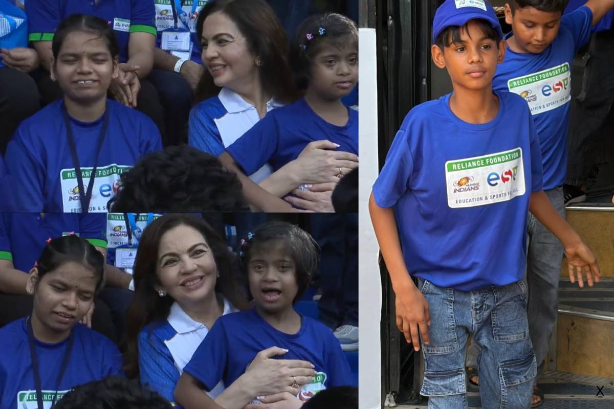 Nita ambani with 20000 special children Nita ambani with 20000 special children