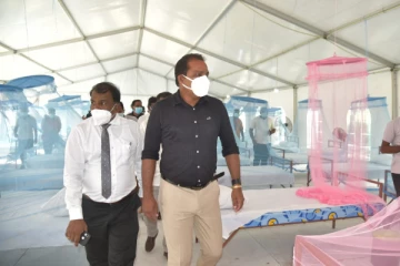 கரடியனாற்றில் கோவிட் நோயாளிகளுக்கான தற்காலிக வைத்தியசாலை திறந்து வைப்பு