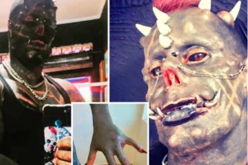 ஏலியன் தோற்றத்தில் காட்சி தரும் மனித சாத்தான்