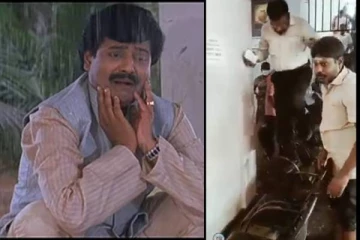 தண்ணில கண்டமா இருக்குமோ! வைரலாகும் சிறுத்தை கட்சி தலைவரின் வீடியோ