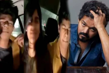 காருக்குள் வைப் பண்ணும் நடிகர் விஜய் மகன் - வைரலாகும் வீடியோ!