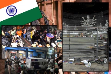 இந்தியாவில் துர்கா பூஜை கூட்ட நெரிசலில் சிக்கி 19 பேர் பலி!