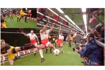 நடுவானில் பூஜ்ஜிய ஈர்ப்பு விசையில் கால்பந்து விளையாடி உலக கின்னஸ் சாதனை....!