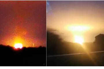 இங்கிலாந்தின் இருண்ட வானை ஒளியால் நிறைத்த வெடிப்புச் சம்பவம் : அதிஷ்டவசமாக உயிர் பிழைத்த மக்கள்