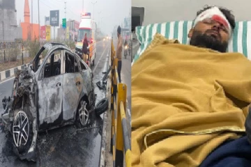 பற்றி எரிந்த கார்.. கிரிக்கெட் வீரர் ரிஷப் பண்ட் படுகாயத்துடன் மருத்துவமனையில் அனுமதி