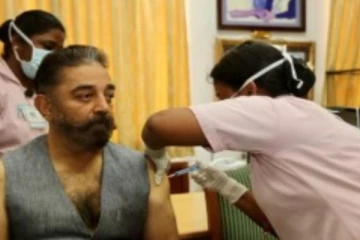 கொரோனா தடுப்பூசி எடுத்துக்கொண்ட நடிகர் கமல்ஹாசன்
