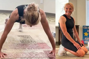 60 நிமிடங்களில் 1575 முறை தண்டால்! 12 பேரக்குழந்தைகளின்.,59 வயது கனடா பாட்டி சாதனை