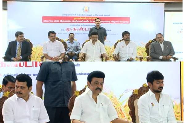 ஓராண்டிற்குள் ஒரு லட்சம் இலவச மின்சார இணைப்பு..செந்தில்பாலாஜிக்கு முதலமைச்சர் பாராட்டு..! - தமிழ்நாடு