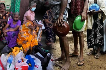 இலங்கை மக்களின் பரிதாப நிலை - உணவுக்காக போராடும் மக்கள்
