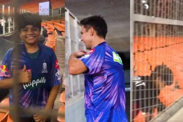 உன் டிசர்ட் எனக்கு வேணாம்.. சிறுவனுக்கு இன்ப அதிர்ச்சி கொடுத்த ராஜஸ்தான் வீரர்! வைரலாகும் வீடியோ