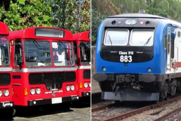 மாகாணங்களுக்கு இடையில் நாளை முதல் பஸ், ரயில் சேவைகள்