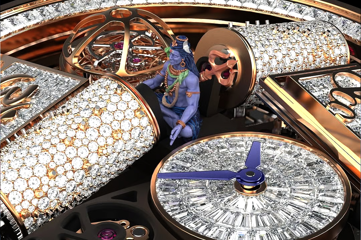 Anant Ambani Shiva watch, Opera Godfather Baguette watch, Jacob & Co luxury timepiece, Diamond studded Shiva watch, Godfather melody watch India, Anant Ambani luxury lifestyle #AnantAmbani #ShivaWatch #LuxuryTimepiece #JacobAndCo #GodfatherWatch #DiamondWatch #IndianLuxury