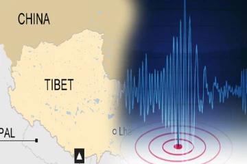 திபெத்தில் பதிவான நிலநடுக்கம்
