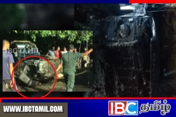 நாடாளுமன்ற வீதியில் கவிழ்ந்த இராணுவ வாகனம்