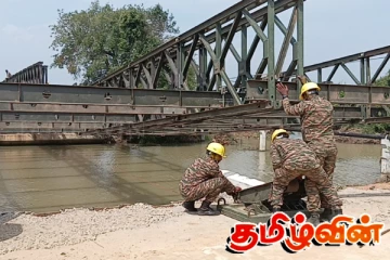 கிளிநொச்சியில் அமைந்துள்ள பிரதான பாலத்தை புனரமைக்கும் பணி முன்னெடுப்பு