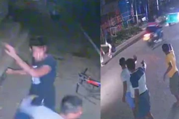 ගමක් බිය කරමින් තරුණයකුට අමානුෂික ලෙස පහර දුන් "බස් මංජු" ඇතුළු මැරයෝ - දර්ශන සහිතයි..(CCTV VIDEO)