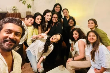 சூர்யா வீட்டில் குவிந்த நடிகைகள்... காரணம் என்ன?